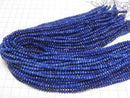 [Video] High Quality! Lapislazuli AAA- Faceted Button Rondelle 4x4x3mm 1strand beads (aprx.15inch/36cm)