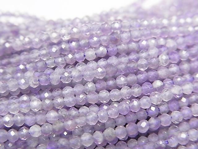 [Video] High Quality! Amethyst AA Faceted Round 2mm 1strand beads (aprx. 15 inches/37 cm)