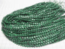 [Video] Synthetic Malachite Vertical Hole Heart 6x6mm 1strand beads (aprx. 15 inches/36 cm)