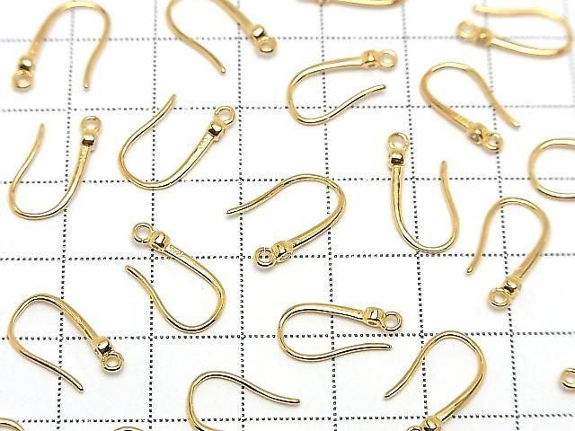 Silver925 Earwire (with CZ) 15x8mm 18KGP 1 pair (2 pieces)