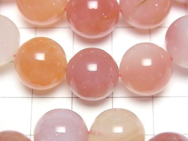 [Video] Apricot Agate Round 13mm Bracelet