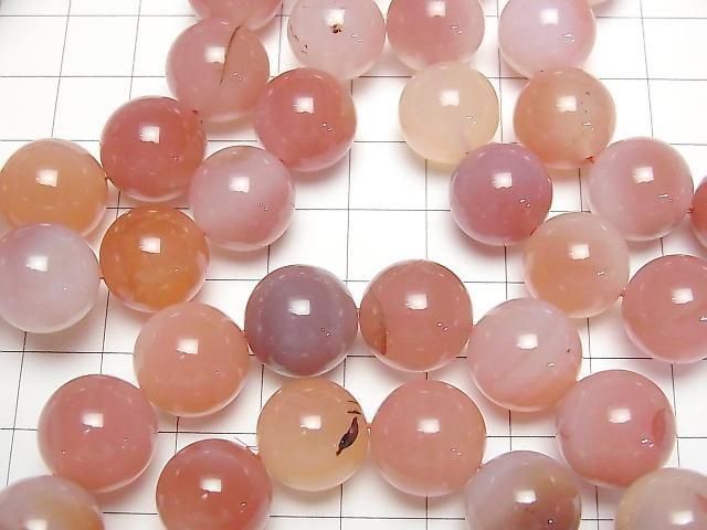 [Video] Apricot Agate Round 13mm Bracelet