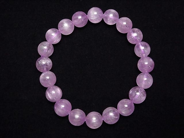 [Video] High-Quality Kunzite AAA Round 9.5mm Bracelet