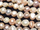 [Video] Fresh Water Pearl AA Potato-Baroque 6-7mm Natural Color Mix 1 Strand Beads (aprx. 14 inch/34 cm)