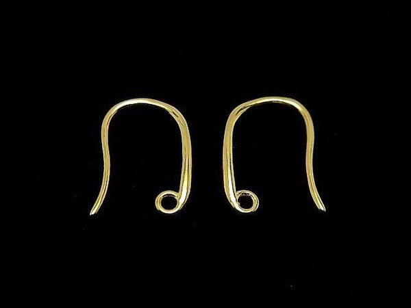 Silver925 Earwire with Jump Ring 11.5x8mm 18KGP 1 pair (2 pieces)