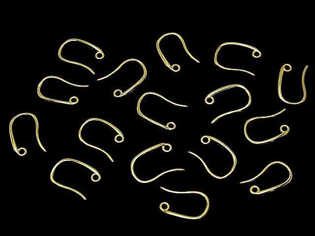 Silver925 Earwire with Jump Ring 11.5x8mm 18KGP 1 pair (2 pieces)