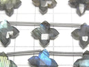 [Video] Labradorite AAA- Deformed Faceted Square 15x15mm 1strand (5pcs)