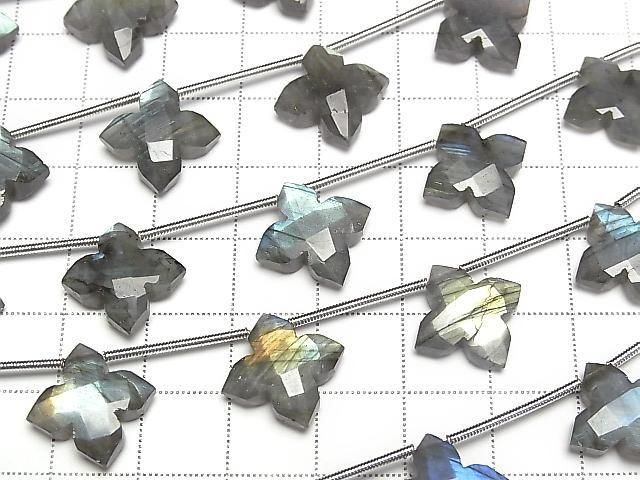 [Video] Labradorite AAA- Deformed Faceted Square 15x15mm 1strand (5pcs)