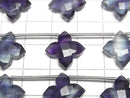 [Video] Multicolor Fluorite AAA- Faceted Square 15x15mm 1strand beads (5pcs)