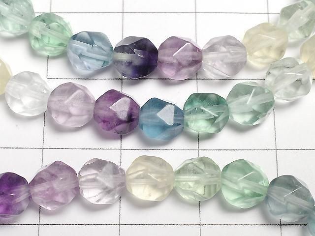[Video] Multicolor Fluorite AAA 20 Faceted Round 6mm Bracelet
