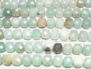 [Video] High Quality! Mixed Amazonite Cube Shape 7x7x7mm 1strand beads (aprx. 15 inches/36 cm)