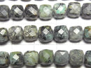 [Video]High Quality! African Turquoise Cube Shape 7x7x7mm half or 1strand beads (aprx.14inch/34cm)