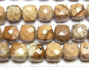 [Video] High Quality! Picture Jasper Cube Shape 7x7x7mm 1strand beads (aprx. 14 inches/35 cm)