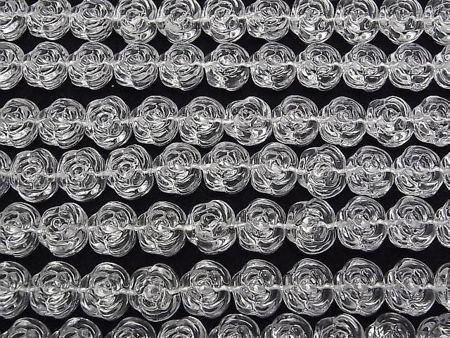 [Video] Crystal (Smelted Quartz) AAA Rose 12x14mm 1strand beads (approx. 15 inches/36 cm)