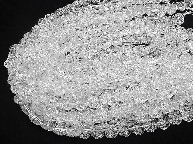 [Video] Crystal (Smelted Quartz) AAA Rose 12x14mm 1strand beads (approx. 15 inches/36 cm)