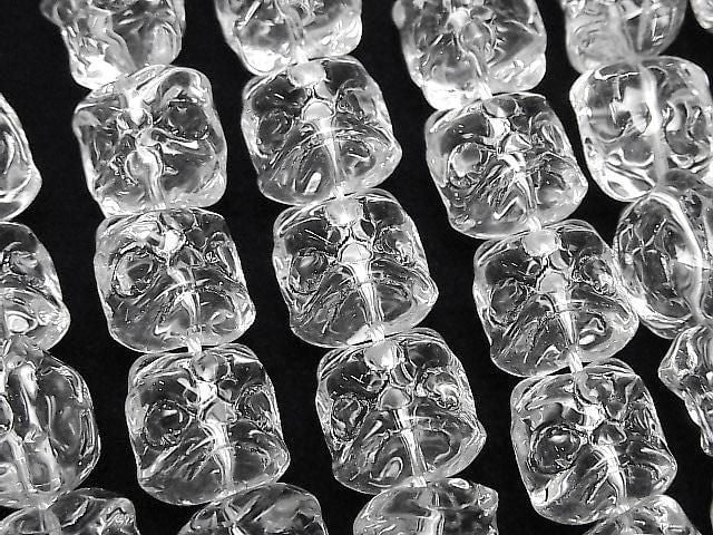 [Video] Crystal (Smelted Quartz) AAA Lion Head Beads 12x11.5mm 1strand (approx. 15 inches/36 cm)