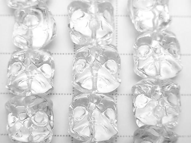 [Video] Crystal (Smelted Quartz) AAA Lion Head Beads 12x11.5mm 1strand (approx. 15 inches/36 cm)