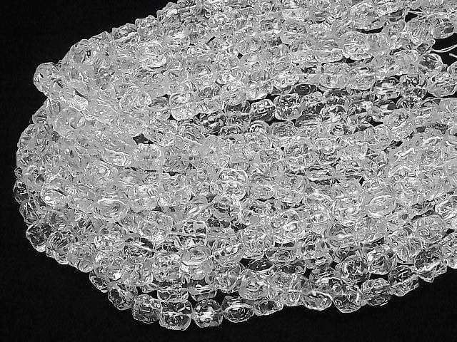 [Video] Crystal (Smelted Quartz) AAA Lion Head Beads 12x11.5mm 1strand (approx. 15 inches/36 cm)