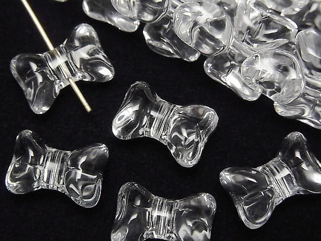 [Video] Crystal (Smelted Quartz) AAA Ribbon 9.5x14mm 1strand beads (approx. 15 inches/36 cm)