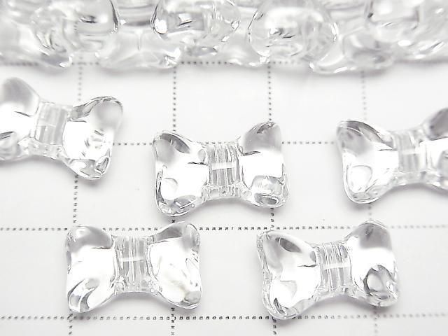 [Video] Crystal (Smelted Quartz) AAA Ribbon 9.5x14mm 1strand beads (approx. 15 inches/36 cm)