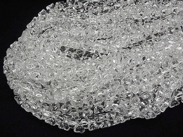 [Video] Crystal (Smelted Quartz) AAA Ribbon 9.5x14mm 1strand beads (approx. 15 inches/36 cm)