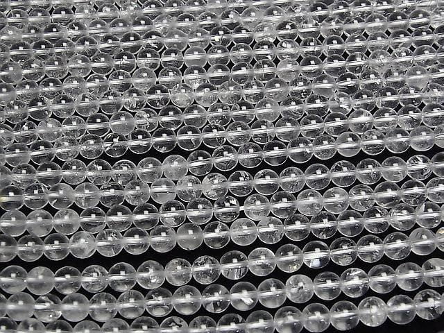 [Video] Crystal Quartz AA++ Round 6.5mm 1strand beads (aprx. 15 inches/36 cm)