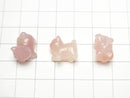 [Video] Pink Agate Cat Motif 12x9mm [Undrilled] 3pcs