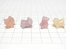 [Video] Pink Agate Cat Motif 12x9mm [Drilled Hole] 3pcs