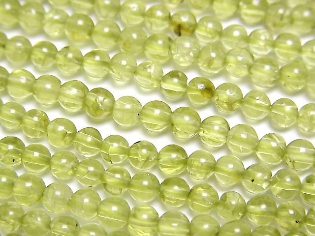 [Video] Peridot AA Round 3.5mm-4.5mm 1strand beads (aprx. 15 inches/38 cm)