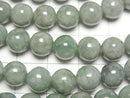 [Video] Burmese Jadeite AA++ Round 8mm Half or 1strand beads (aprx. 15 inches/36 cm)