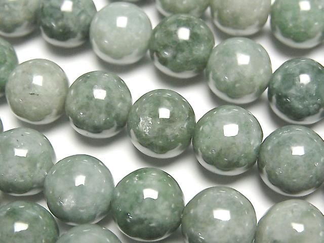 [Video] Burmese Jadeite AA++ Round 10mm Half or 1strand beads (aprx. 15 inches/36 cm)