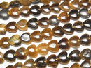 [Video] Yellow Tiger's Eye AA++ Vertical Hole Heart 6x6mm 1strand beads (aprx. 15 inches/36 cm)