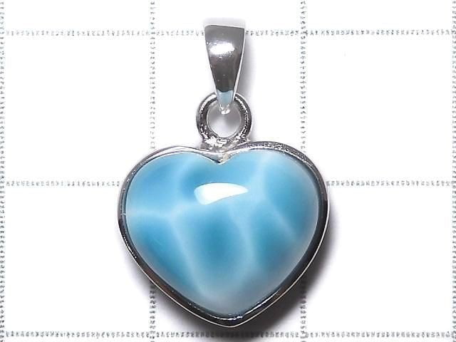[Video][One of a kind] Larimar Pectolite AAA Pendant Silver925 NO.353