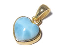 [Video][One of a kind] Larimar Pectolite AAA Pendant 18KGP NO.356