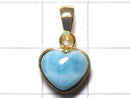 [Video][One of a kind] Larimar Pectolite AAA Pendant 18KGP NO.357