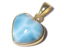 [Video][One of a kind] Larimar Pectolite AAA Pendant 18KGP NO.359
