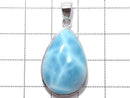[Video][One of a kind] Larimar Pectolite AAA Pendant Silver925 NO.33