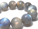 [Video][One of a kind] Labradorite AAA- Round 17.5mm Bracelet NO.111