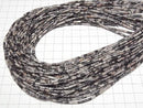 [Video] Zebra Jasper Tube 4x2x2mm 1strand beads (aprx. 15 inches/36 cm)