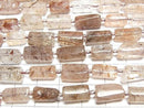[Video]Copper Rutilated Quartz AA Faceted Tube 1strand beads (aprx.14inch/34cm)