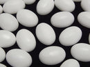 [Video] Frost White Onyx AAA Oval Cabochon 14x10mm 3pcs