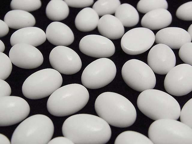 [Video] Frost White Onyx AAA Oval Cabochon 14x10mm 3pcs