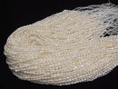 [Video] Fresh Water Pearl Keshi Pearl AA+ Rice 4x3x3mm White 1strand beads (aprx. 14 inches/34 cm)
