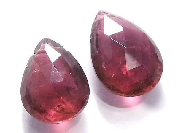 [Video][One of a kind] High Quality Rubellite (Red Tourmaline) AAA Beads 2pcs Set No.6
