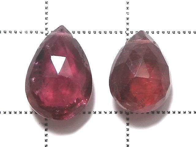 [Video][One of a kind] High Quality Rubellite (Red Tourmaline) AAA Beads 2pcs Set No.6