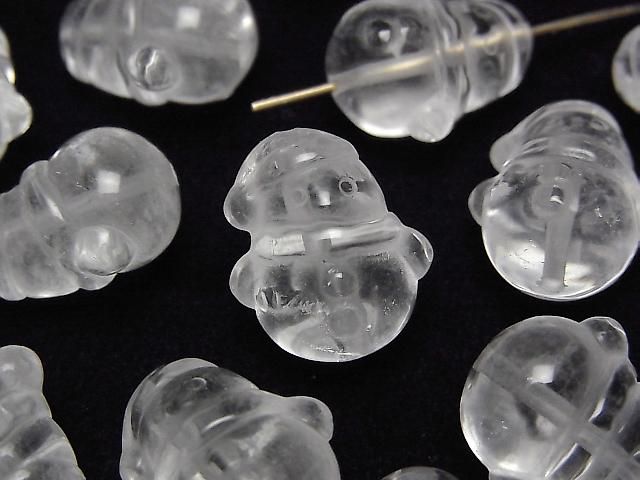 [Video] Crystal AA++ Snowman Motif 16x14mm [Drilled Hole] 1pc