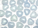 [Video] Aquamarine AAA- Half Drilled Hole Heart 13mm-16mm 2pcs