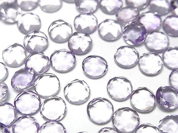 [Video] High Quality Amethyst AAA Round Rose Cut 6x6mm 5pcs