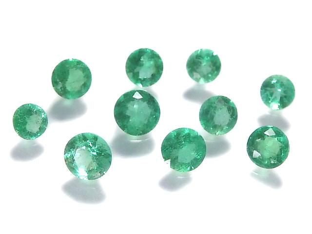 [Video][One of a kind] High Quality Emerald AAA Loose stone Faceted 10pcs Set No.16