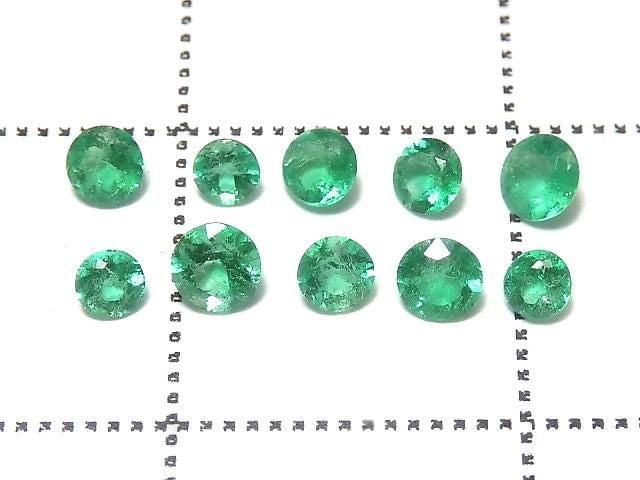 [Video][One of a kind] High Quality Emerald AAA Loose stone Faceted 10pcs Set No.16